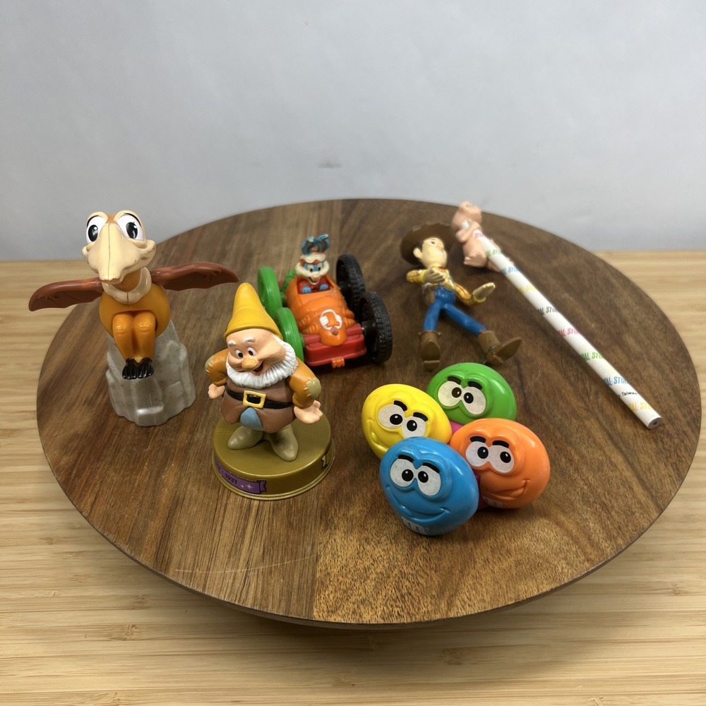 Lot of 6 Vintage Fast Food Toys – Toy Story, Roger Rabbit, ET, BK, McDonald's